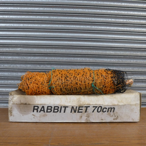 2209 - Two boxed rolls of 70cm x 50cm single spike rabbit net