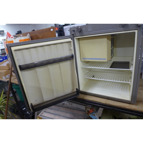 2251 - A 3-way integrated caravan fridge; gas, 12v and 240v