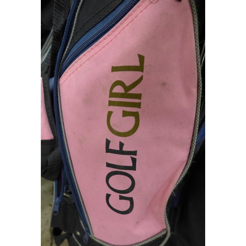 2276 - 9 Bags of assorted golf clubs, drivers, irons, putters (Wilson, Dunlop, Nicklaus, Slazenger, McGrego... 