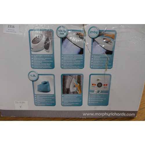 2316 - A Morphy Richards Jet Steam Plus compact steam generator iron (unused)