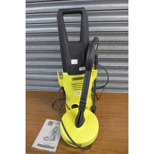 2326 - A Karcher K2.125 pressure washer with hose, lance and patio cleaning attachment