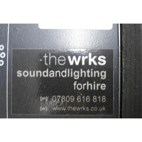 2329 - A 'The WRKS' sound and lighting intimidation mixing desk