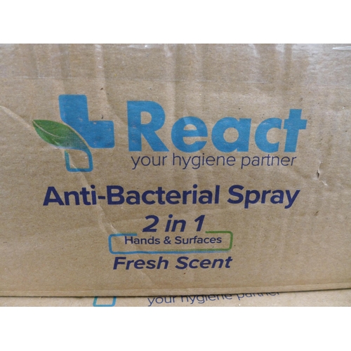 2332 - 48 100ml React moisturising Anti-Bacterial aerosol cans