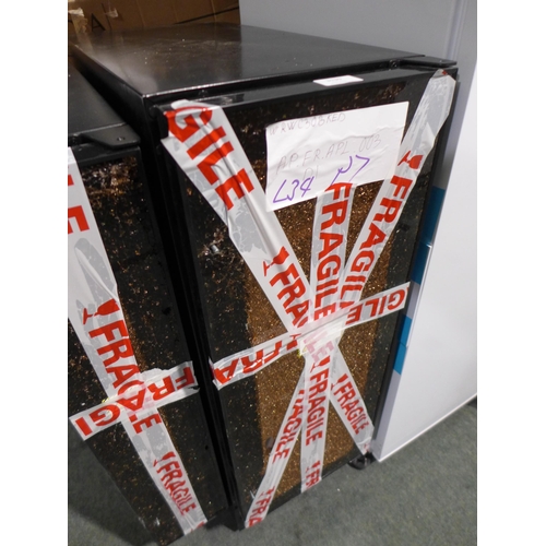 3373 - 2x Mixed Sized Damaged Viceroy Under Counter Wine Coolers  (437-34, 93) *This lot is subject to VAT