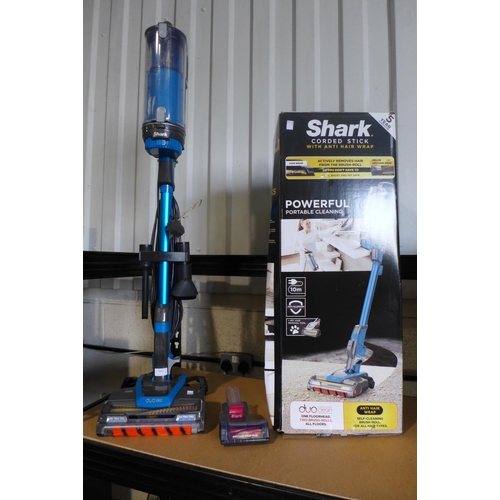 3002 - Shark Corded Stick Vacuum Cleaner - Model   Hz400Ukt, Original RRP £149.99 + VAT (317-517) *This lot... 