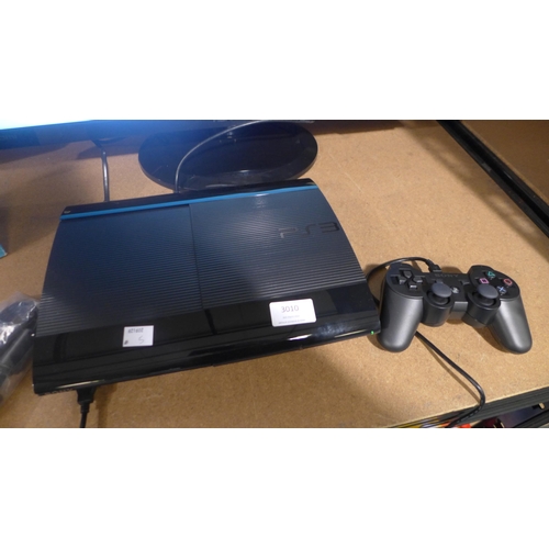 3010 - Sony Playstation 3 Console (12GB) with controller, power lead and a monitor * this lot is subject to... 