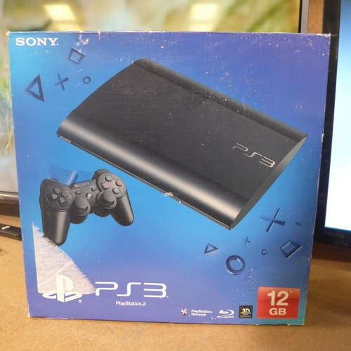 3010 - Sony Playstation 3 Console (12GB) with controller, power lead and a monitor * this lot is subject to... 