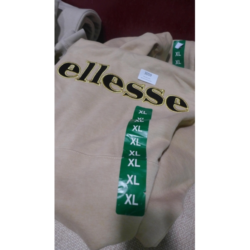 3059 - Two women's beige tracksuits  - Jack Wills - size 10 and Ellesse - size XL  * This lot is subject to... 