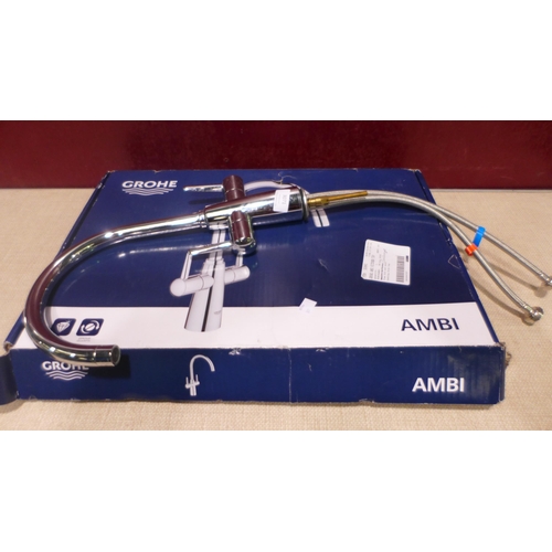 3071 - Grohe Ambi Swan Neck Kitchen Mixer Tap    (317-534) *This lot is subject to VAT