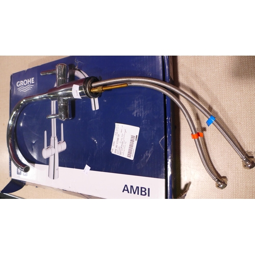 3071 - Grohe Ambi Swan Neck Kitchen Mixer Tap    (317-534) *This lot is subject to VAT