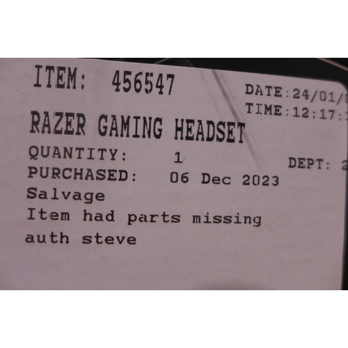 3075 - Razer Blackshark V2 Pro Gaming Headset, Original RRP £99.99 + VAT (317-283) *This lot is subject to ... 