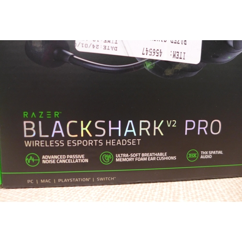 3075 - Razer Blackshark V2 Pro Gaming Headset, Original RRP £99.99 + VAT (317-283) *This lot is subject to ... 