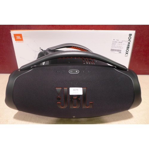 3079 - Jbl Boombox 3 Portable Bluetooth Speaker        , Original RRP £249.99 + VAT (317-520) *This lot is ... 