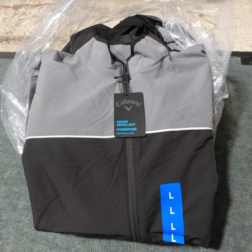 3140 - Quantity of men's grey and black Callaway zip up jacket - mainly size L   * This lot is subject to v... 