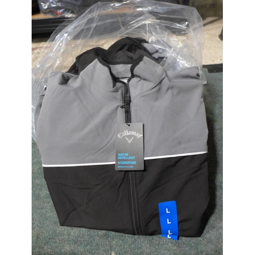 3140 - Quantity of men's grey and black Callaway zip up jacket - mainly size L   * This lot is subject to v... 