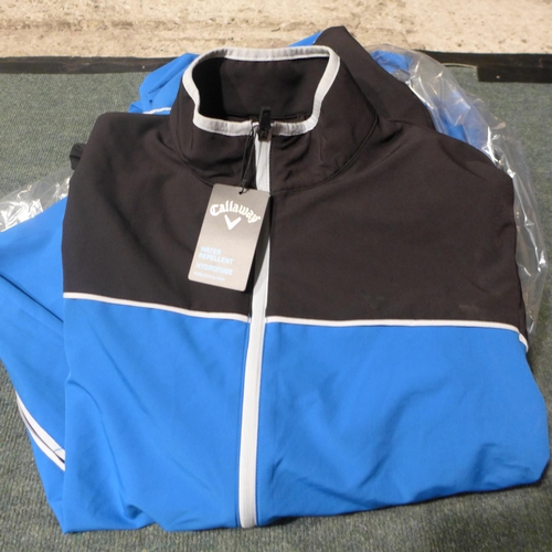 3141 - Small quantity of men's blue and black Callaway zip up jacket - mixed sizes * This lot is subject to... 