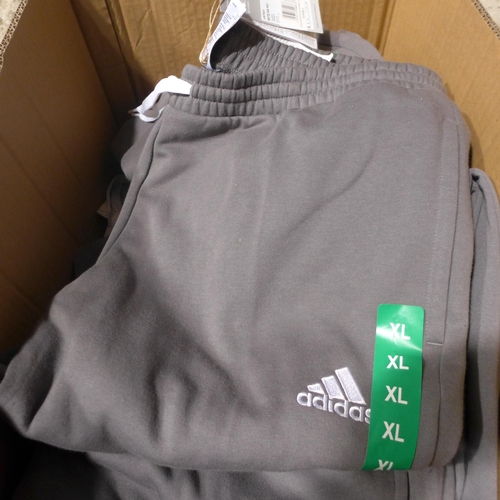 3161 - Quantity of men's Adidas grey joggers - size XL  * This lot is subject to vat