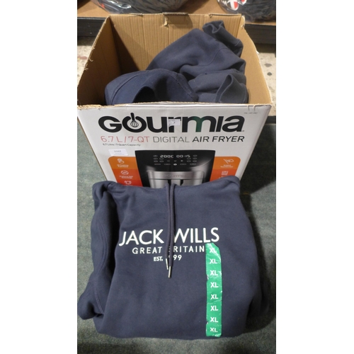 3162 - Small quantiy of youth navy Jack Wills hoodies - Size XL  * This lot is subject to vat