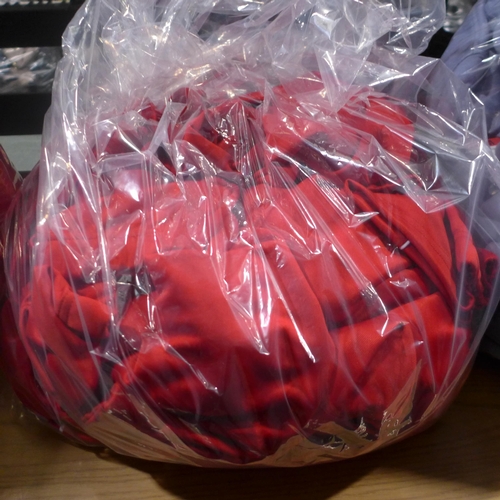 3177 - Small quantity of men's ¼ zip red Adidas track tops - mixed sizes  * This lot is subject to vat