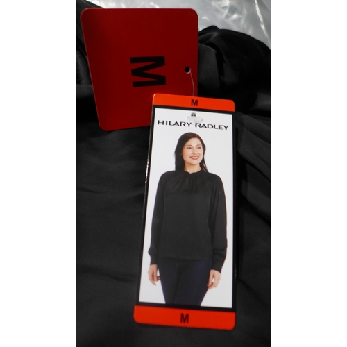 3200 - Quantity of ladies black Hilary Radley blouses - mixed sizes  * This lot is subject to vat