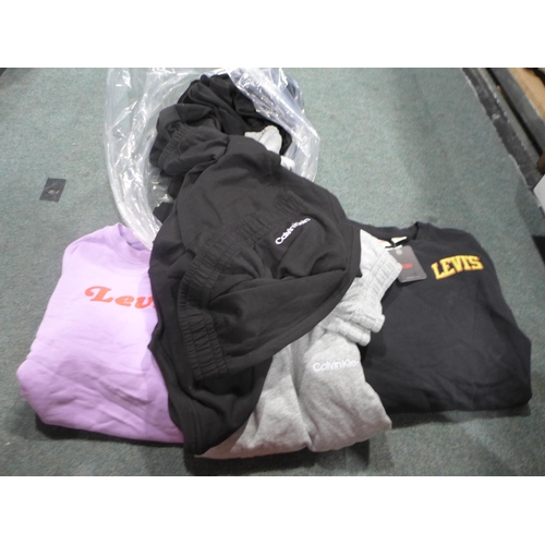 3208 - Quantity of women's Calvin Klein loungewear and two Levi jumpers- mixed size. *This lot is subject t... 