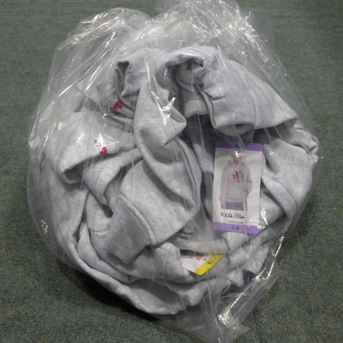 3216 - Quantity of kids grey hoodies - mixed size. * This lot is subject to VAT