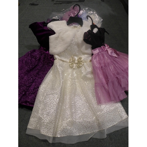 3218 - Quantity of girls party dresses - various sizes, styles and colours. * This lot is subject to VAT