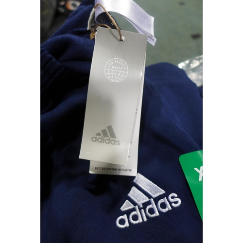 3221 - Quantity of men's navy Adidas track pants - mixed size. * This lot is subject to VAT