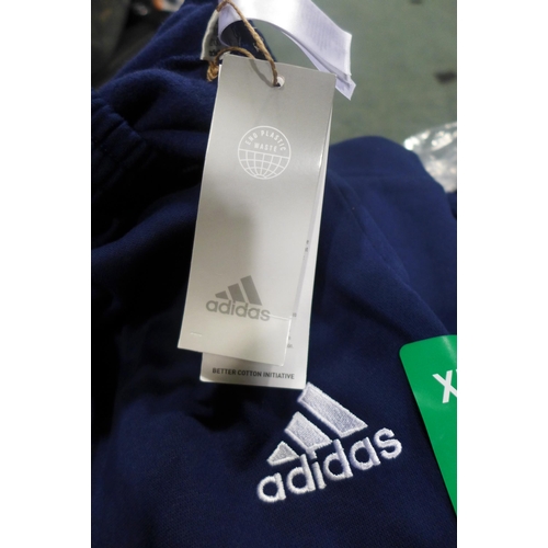 3223 - Quantity of men's navy Adidas track pants - mixed size. * This lot is subject to VAT