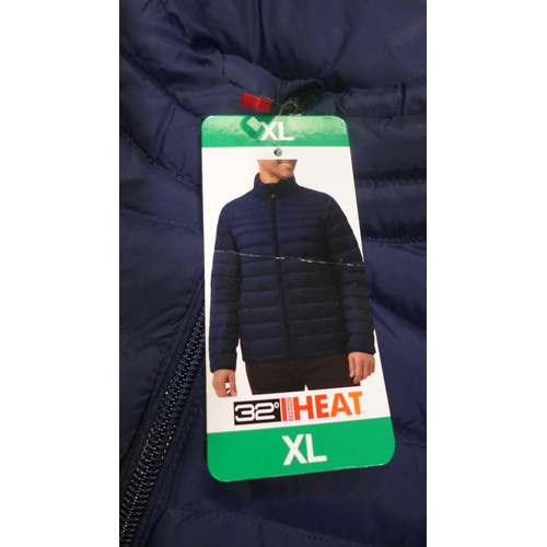 3231 - Quantity of mens 32c heat - navy jackets - mixed size.  * This lot is subject to VAT