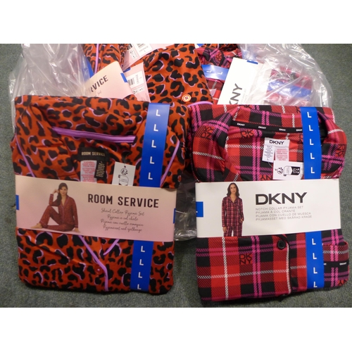 3237 - Assorted women's PJ sets - inc DKNY - Size L. *This lot is subject to VAT