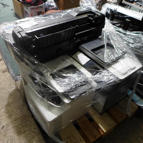 3270 - 5 HP printers (no power leads) * this lot is subject to VAT