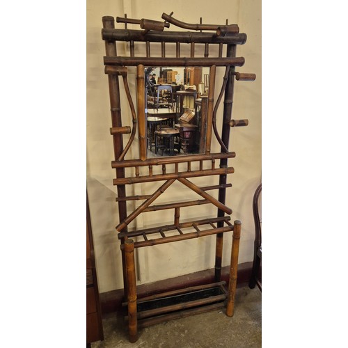 95 - A Victorian style bamboo hallstand