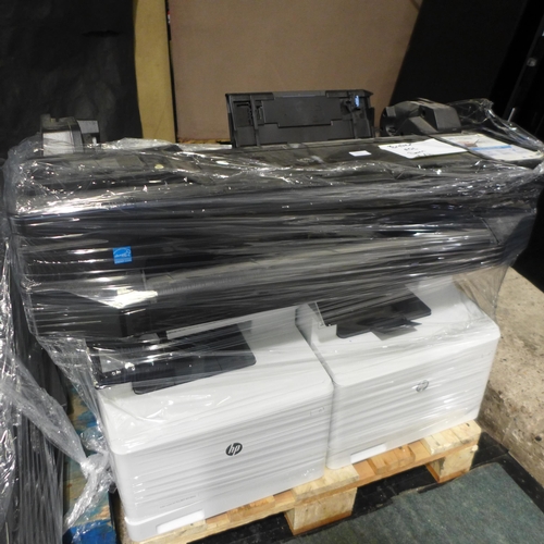 3270 - 5 HP printers (no power leads) * this lot is subject to VAT