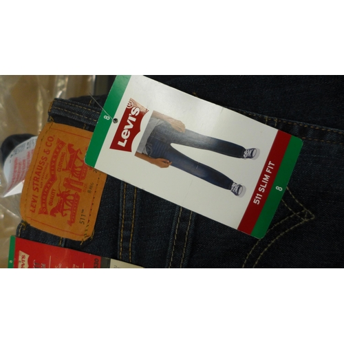 3275 - Quantity of kid's Levi 511 slim fit jeans size/age 8 *This lot is subject to VAT