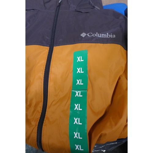 3278 - Assorted mens Columbia waterproof jackets  - mixed sizes and colours. *This lot is subject to VAT