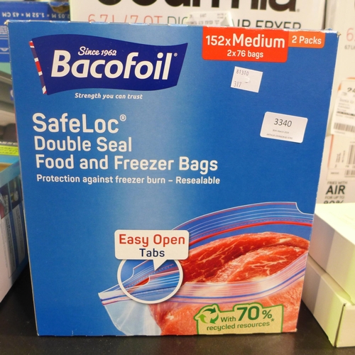 3340 - Bacofoil Safeloc Pack (317-348) *This lot is subject to VAT