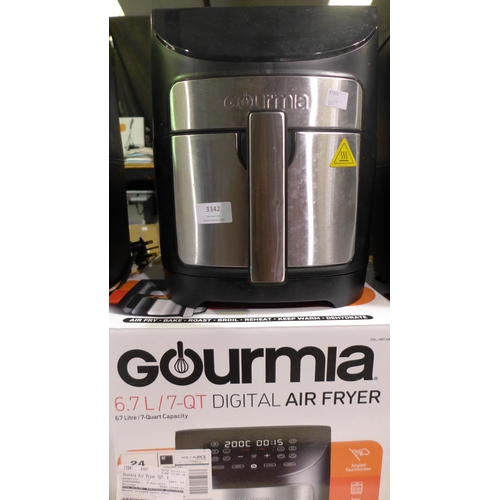 3342 - Gourmia Air Fryer 7Qt     (317-340) *This lot is subject to VAT