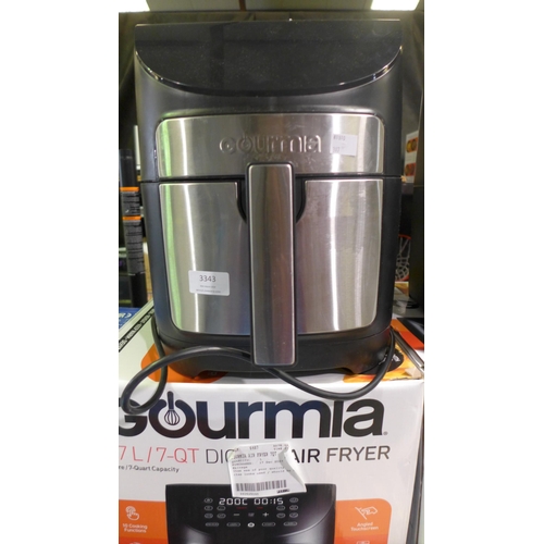 3343 - Gourmia Air Fryer 7Qt     (317-341) *This lot is subject to VAT