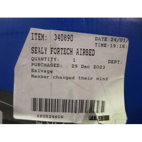 3344 - Sealy Fortech Airbed With Built In Pump (317-350) *This lot is subject to VAT