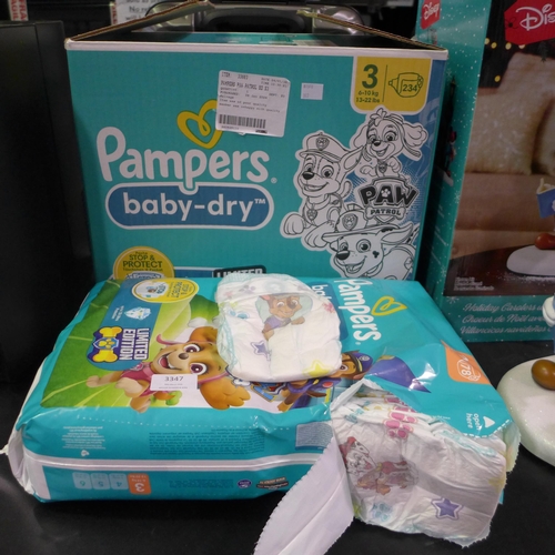 3347 - Pampers Paw Patrol Size 3 Nappies (317-345) *This lot is subject to VAT