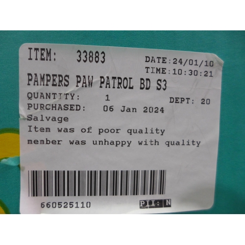 3347 - Pampers Paw Patrol Size 3 Nappies (317-345) *This lot is subject to VAT