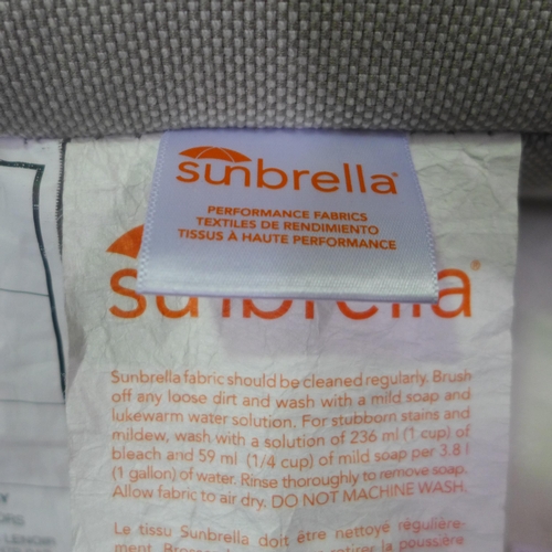 3349 - Fresh And Cool Foam Pillow Snuggledown And Sunbrella Cushion (317-354) *This lot is subject to VAT