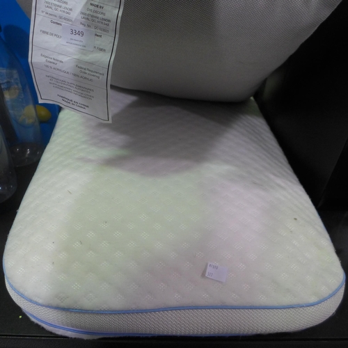 3349 - Fresh And Cool Foam Pillow Snuggledown And Sunbrella Cushion (317-354) *This lot is subject to VAT