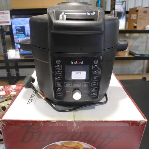 3374 - Instant Pot One Lid 6.2L     , Original RRP £159.99 + VAT (317-516) *This lot is subject to VAT