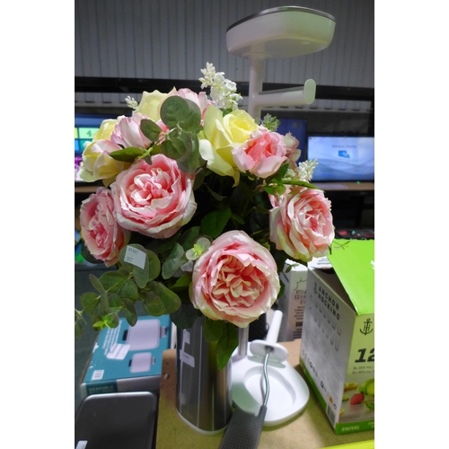 3399 - Rose Bouquet, Joseph Joseph Toilet Stand With Brush Toilet Butler (317-448,450) *This lot is subject... 