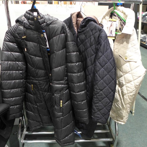 3165 - Three women's coats - mixed sizes/styles/colours * This lot is subject to VAT