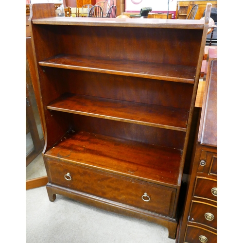 150 - A Stag Minstrel mahogany open bookcase