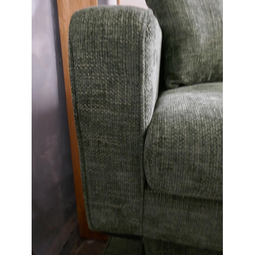 1998 - A green Shada hopsack two seater sofa RRP £849