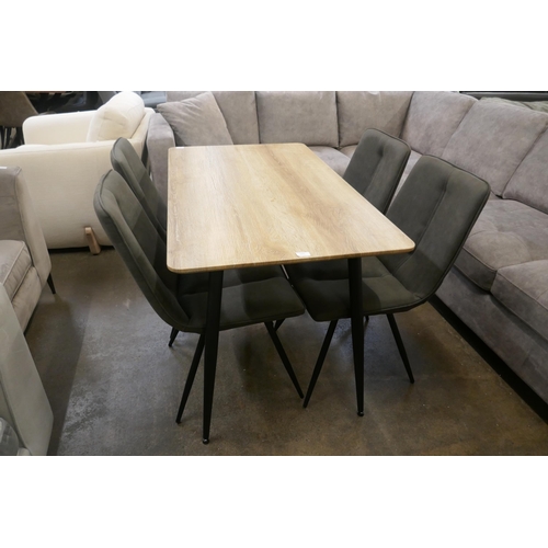 1303 - An Upton 1.2m dining table and four Samson chairs